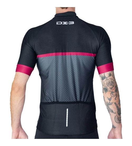 Camisa de Ciclismo DX-3 Masculina Fast 06 UV50+ - Preto