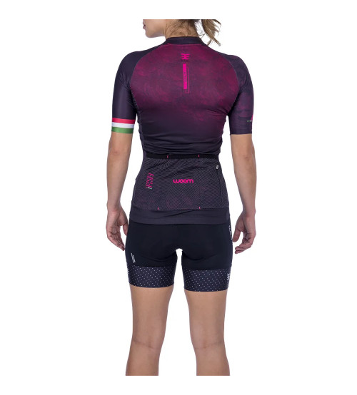 Camisa De Ciclismo Woom Supreme Rosa UV 50+ 2021