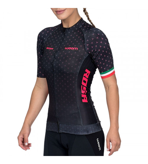 Camisa De Ciclismo Woom Supreme Rosa UV 50+
