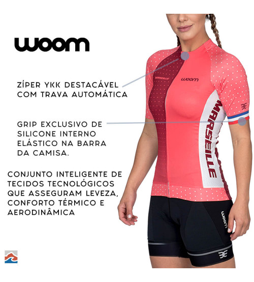 Camisa  de Ciclismo Woom Supreme Marselle UV 50+